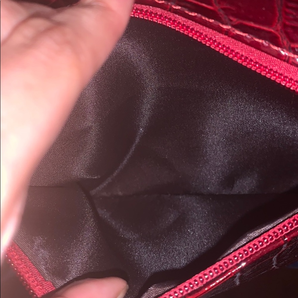 Burgundy and Navy Purse - Picture 8 of 10